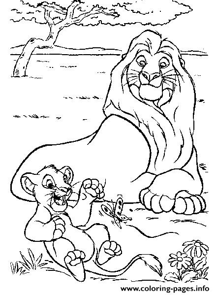 Simba And Kiara 1ddf coloring