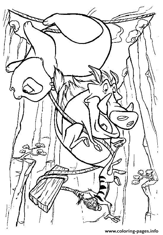 Pumbaa Falls From Cliff9121 coloring