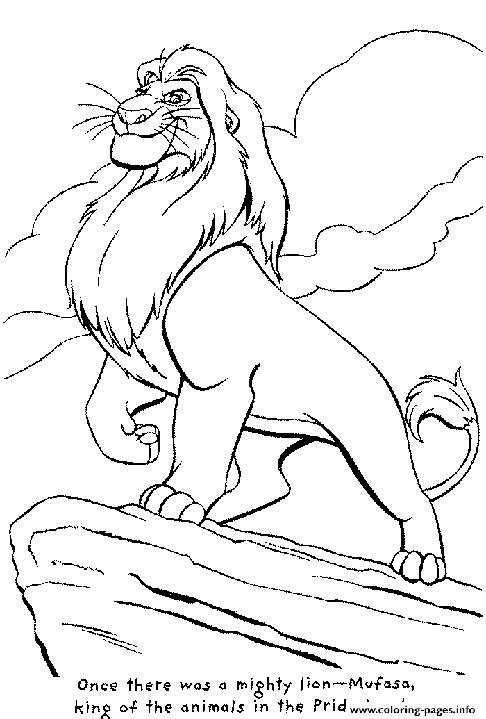 The Lion King Mufasa Free 0e71 coloring