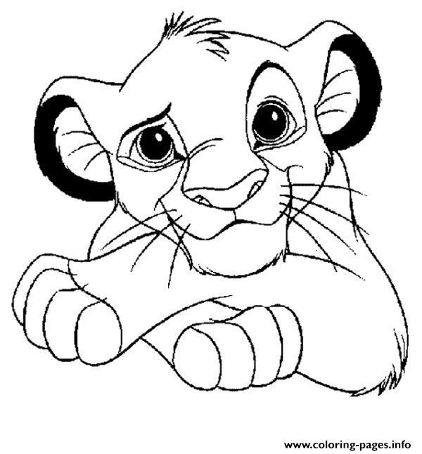 For Kids Lion King Simbae8a1 coloring
