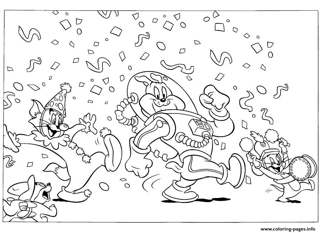 Tom And Jerry In A Parade 4ecb coloring