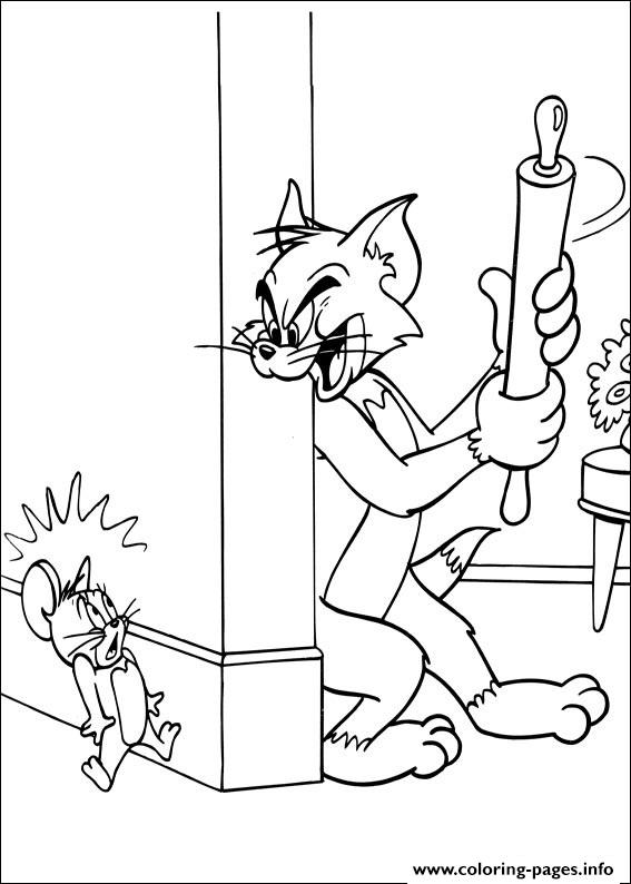 Tom Surprises Jerry D260 coloring
