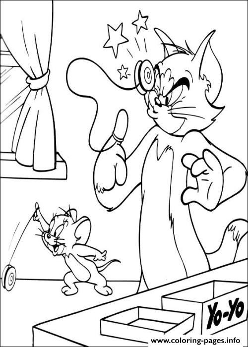 Tom And Jerry Playing Yoyo 4b78 coloring