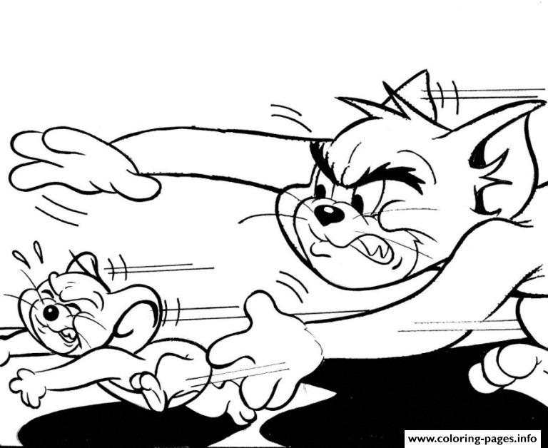 Tom Chasing After Jerry 08a9 coloring