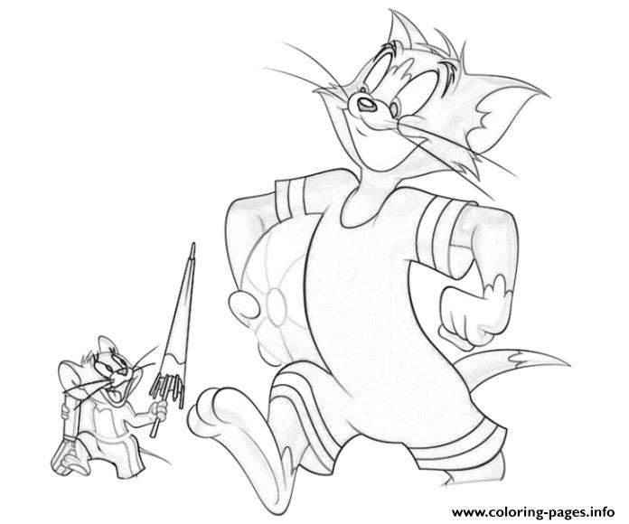 Tom And Jerry Going To A Beach728f coloring