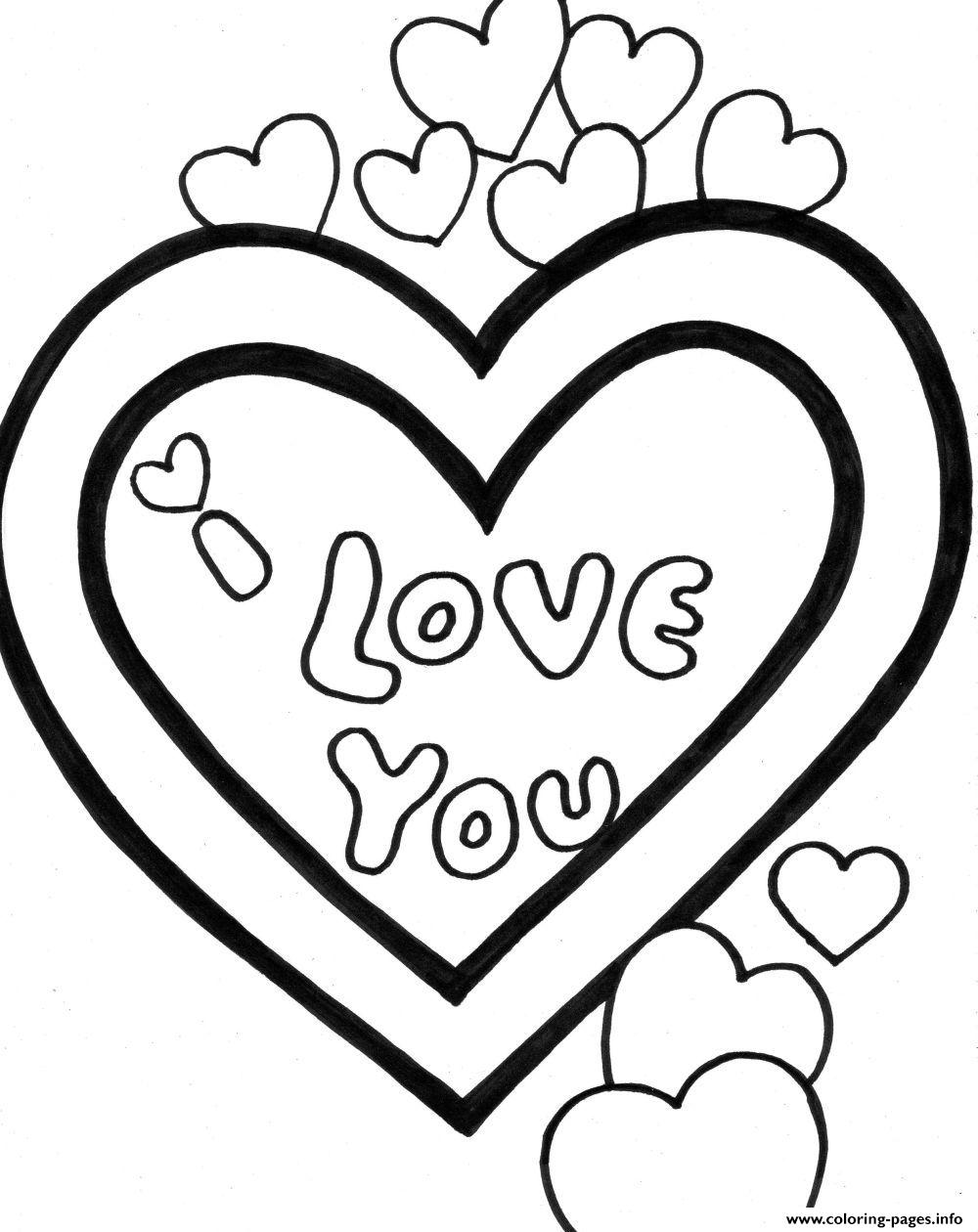 I Love You Valentine Sff98 coloring