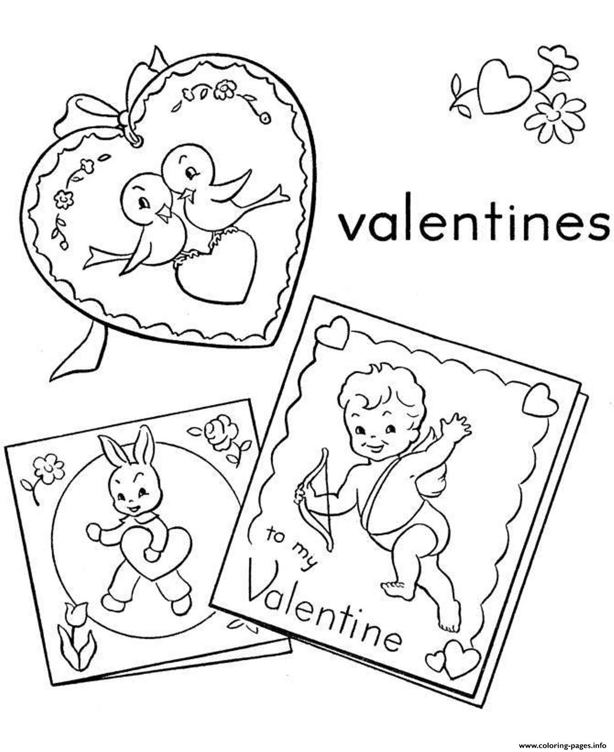 Lovely Valentines Day S496b coloring
