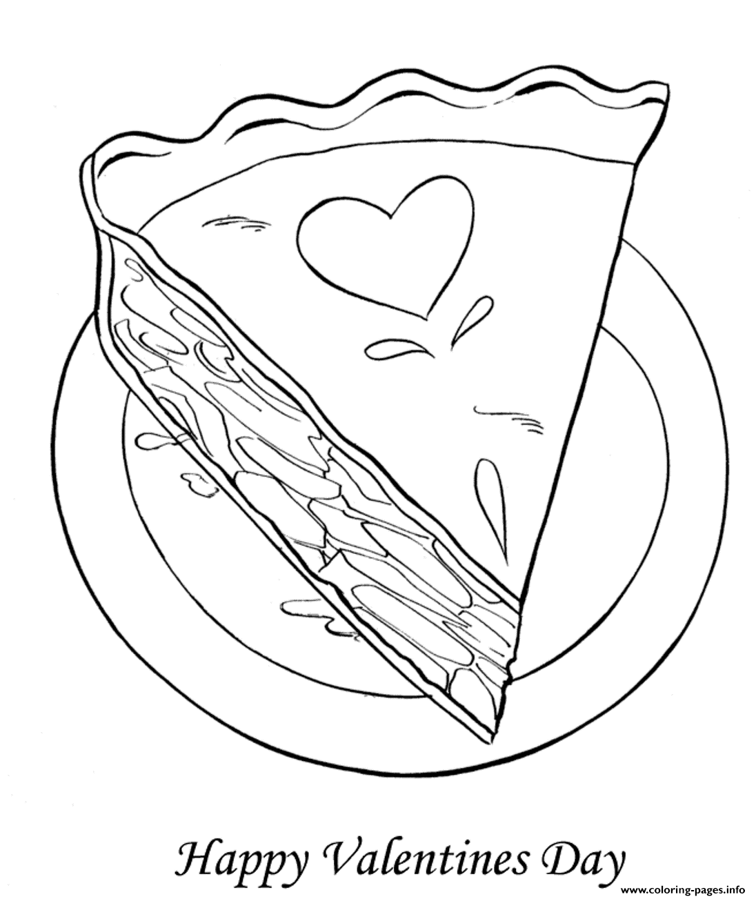 Cake Love Valentine 324b coloring