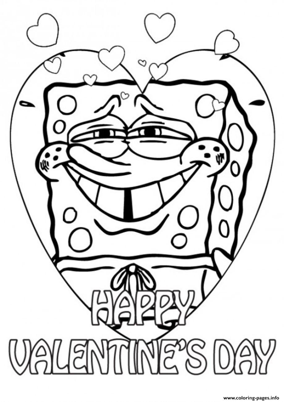Spongebob Valentine 9520 coloring