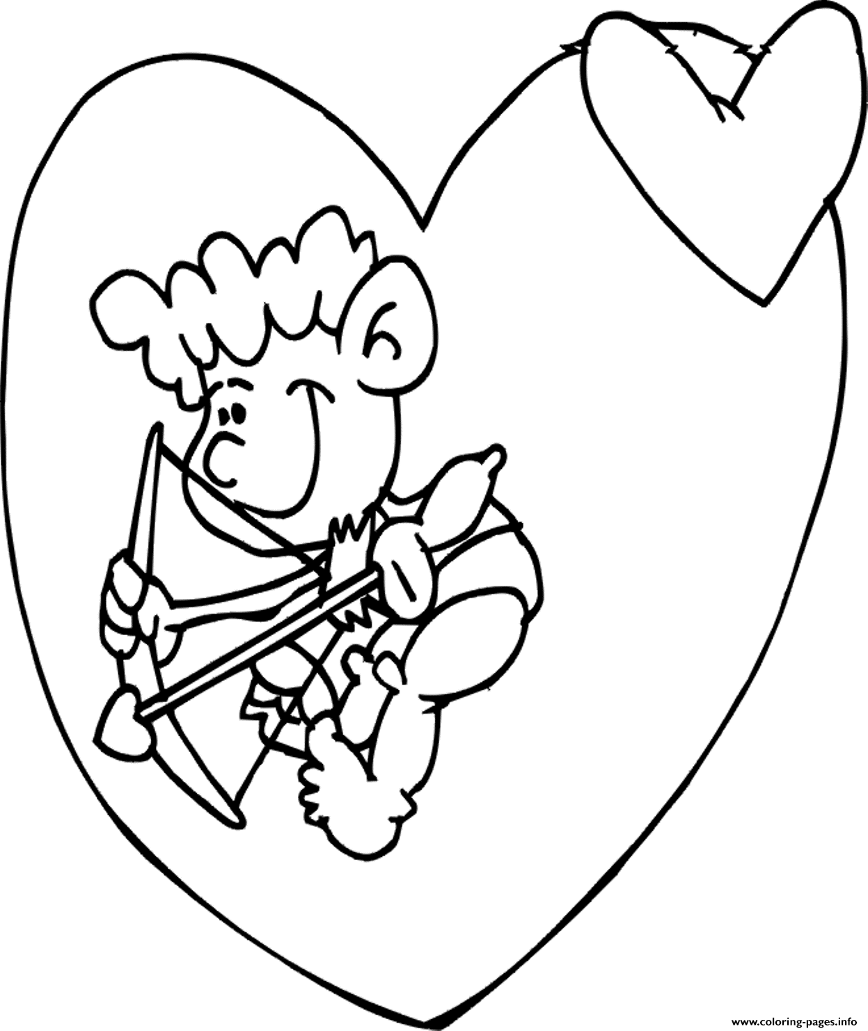 Love And Cupid Valentine S1459 coloring