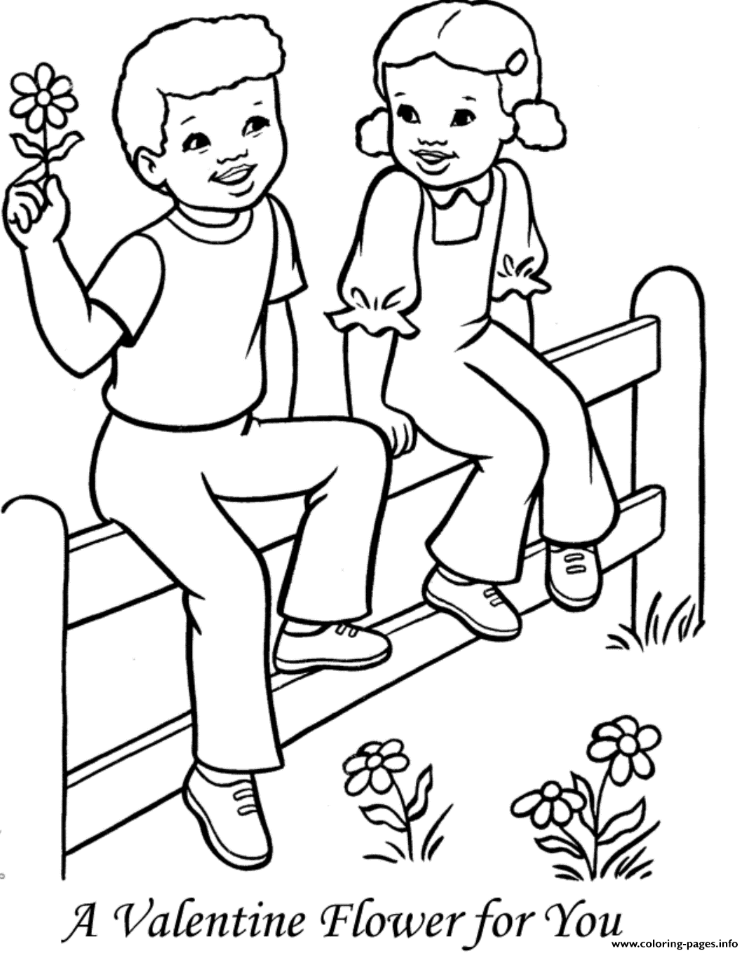 Flower Valentine  Kids07a5 coloring