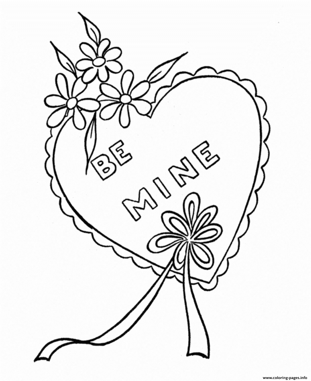Valentine S Be Mine677e coloring