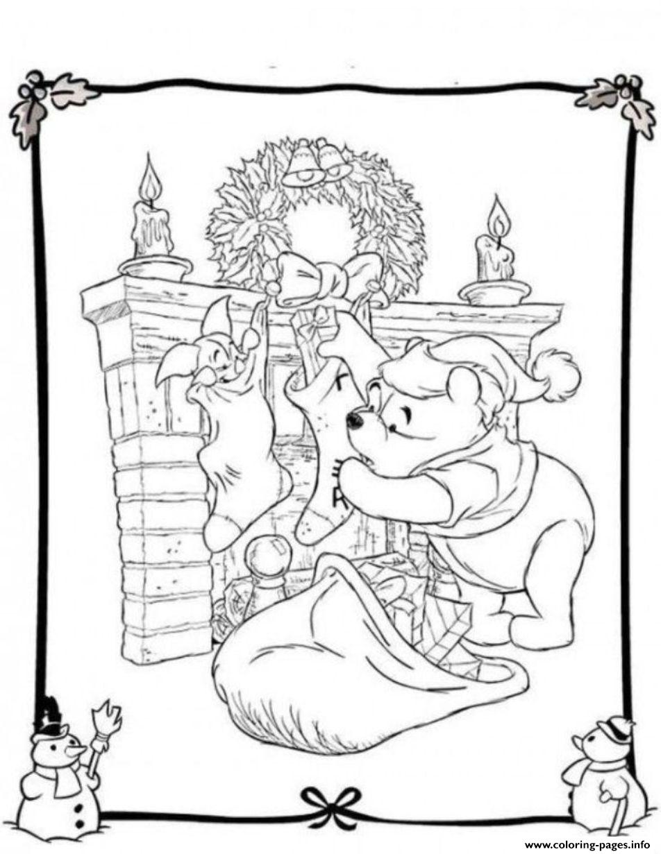 Winnie And Piglet Free S For Christmas6f4f coloring