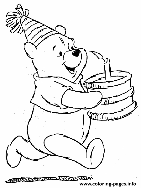 Winnie The Ppoh Happy Birthday S Freef738 coloring