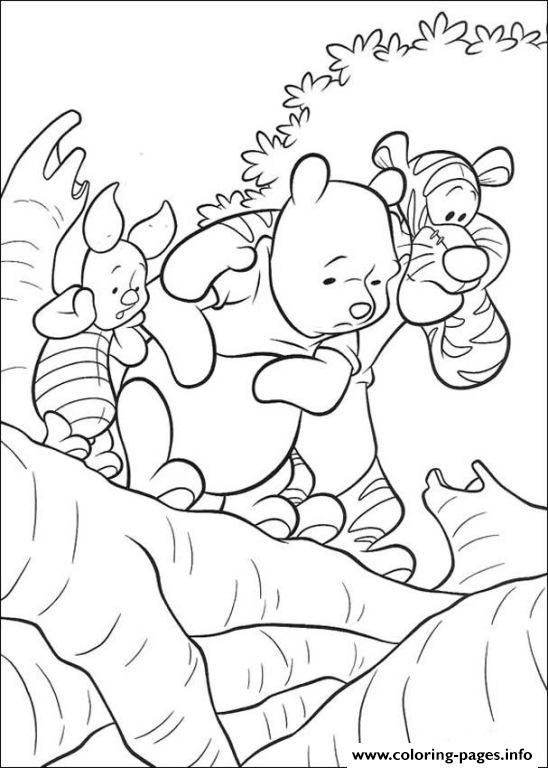 Pooh And Friends On A Cliff Page4aa4 coloring