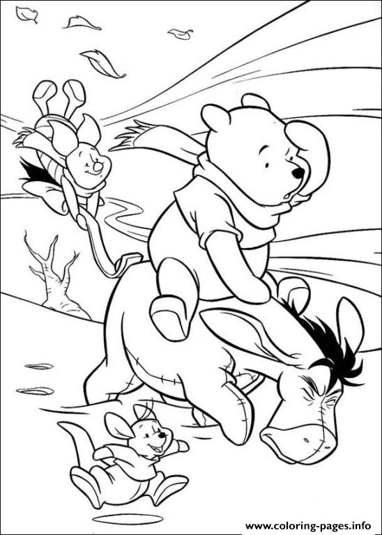 Pooh And Friends Against Windy Day Pageab61 coloring