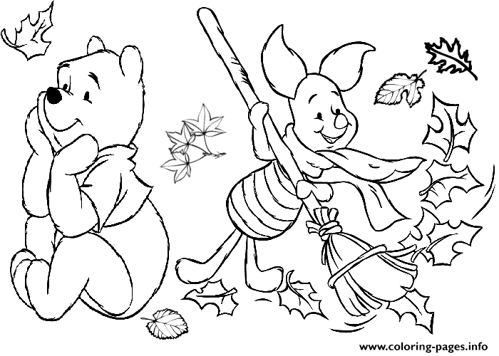 Piglet Cleaning Up Winnie The Pooh Pagese0f8 coloring