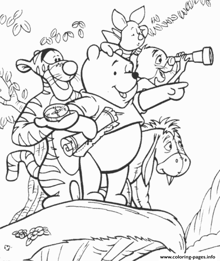Pooh And Friends Surviving In The Jungle Pagea162 coloring
