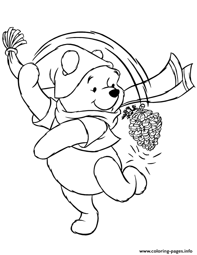 Winter Themed S Winnie The Pooh1f297 coloring