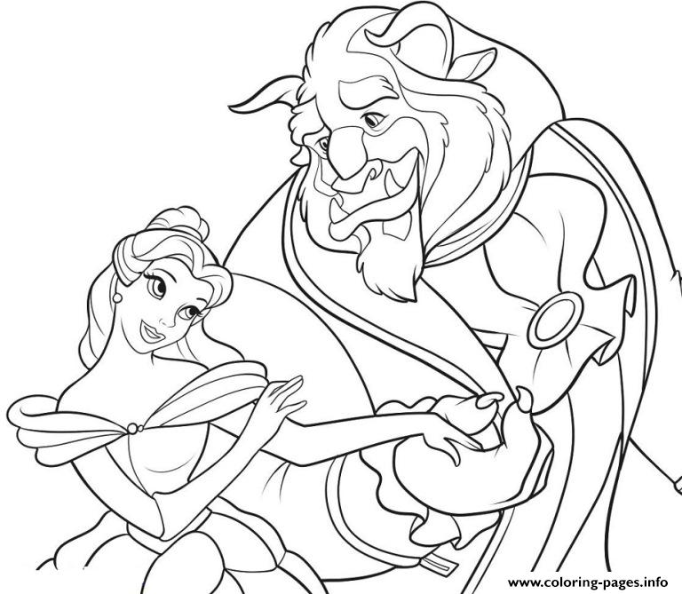 Belle Wants To Dance With Beast 69d2 coloring