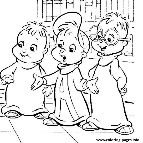 Alvin And The Chipmunks Cartoon S1606c coloring