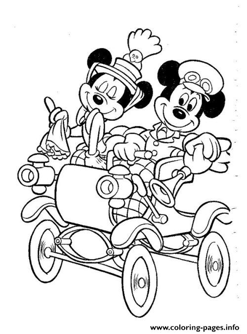 Mickey And Minnie In Their Wedding Disney Beca coloring