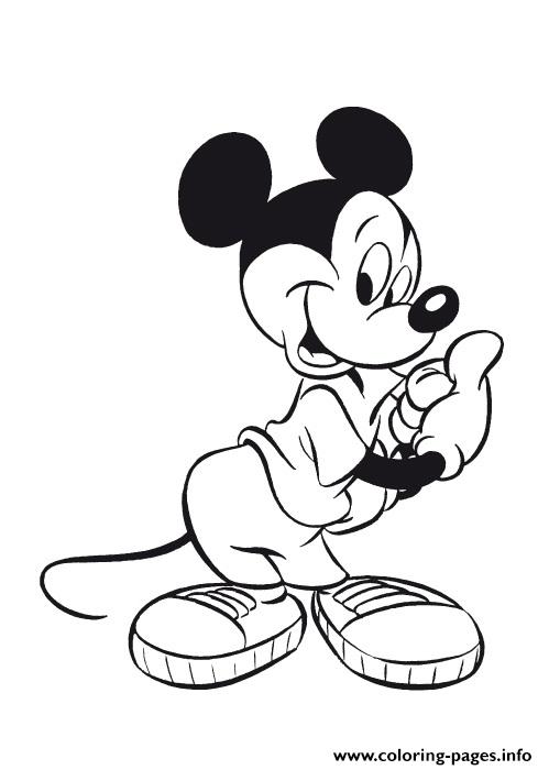 Mickey Saying Okay Disney 5911 coloring