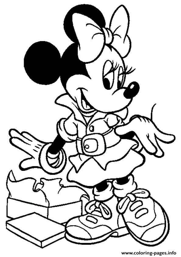 Minnie Is A Treveler Disney 34a1 coloring