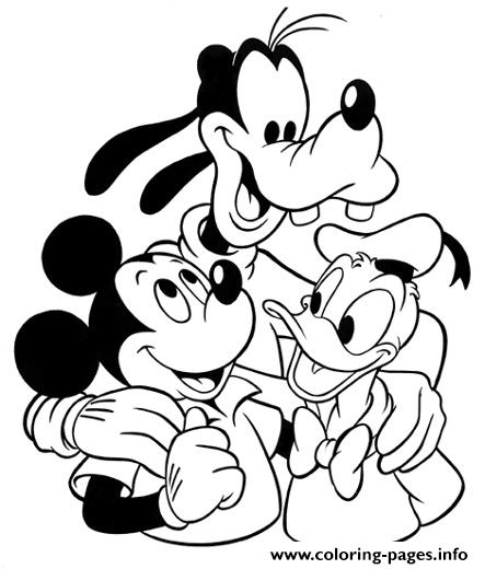 Mickey And Gang Disney 7b04 coloring