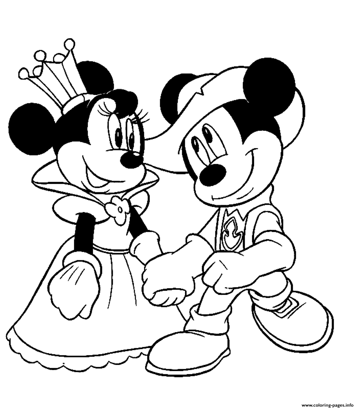 Mickey And Minnie Mouse S150c coloring