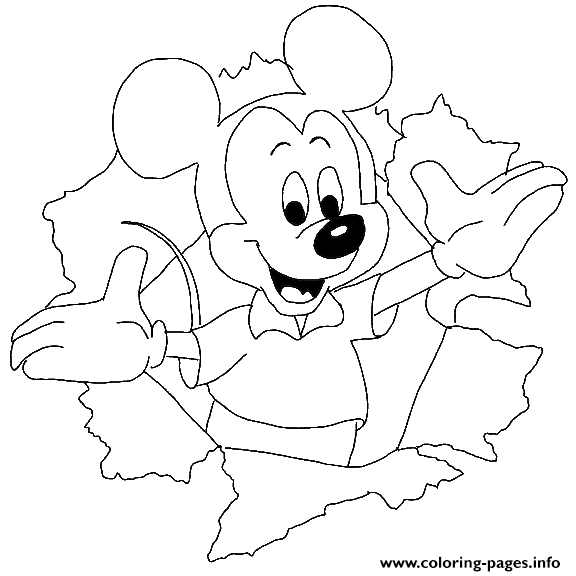 Mickey Come Out A Paper Disney 27cd coloring