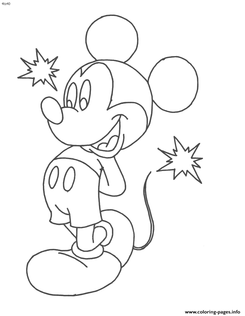 Mickey Got Flash Light Disney 0714 coloring