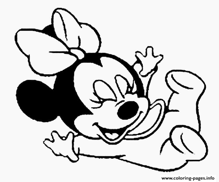 Baby Minnie Happy Disney S93c4 coloring