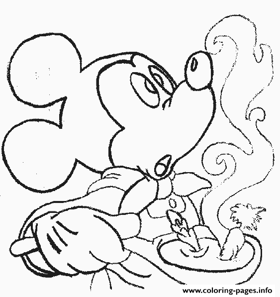 Mickey Making Soup Disney 14bb coloring
