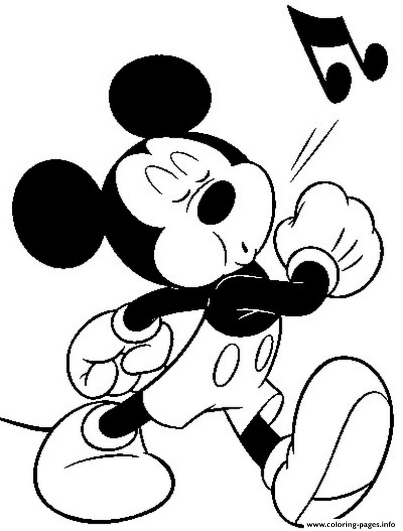 Download Mickey Whistle Disney 45b4 Coloring Pages Printable