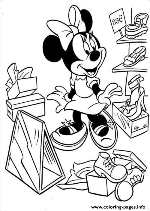 Minnie In Dept Store Disney Fcd2 coloring