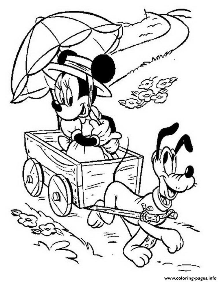 Minnie And Pluto Disney 93f8 coloring