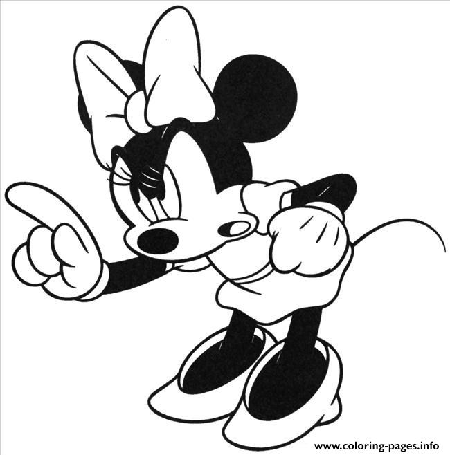 Minnie Being Grumpy Disney 4343 coloring