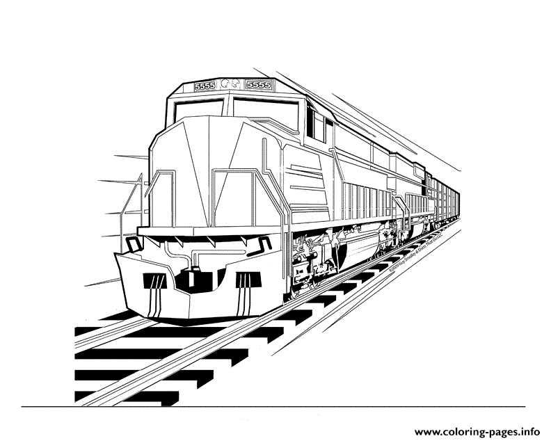 railroad tracks coloring pages