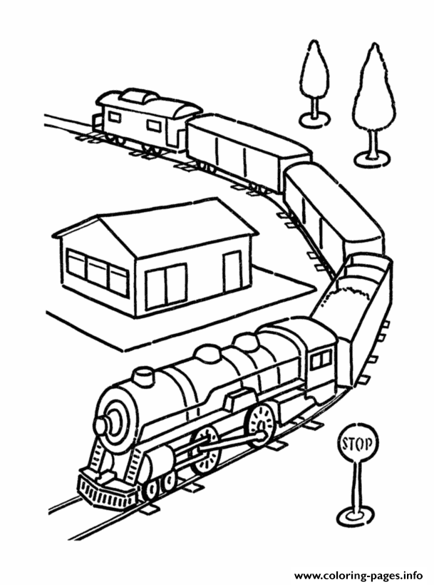 Train In A Station 517b coloring