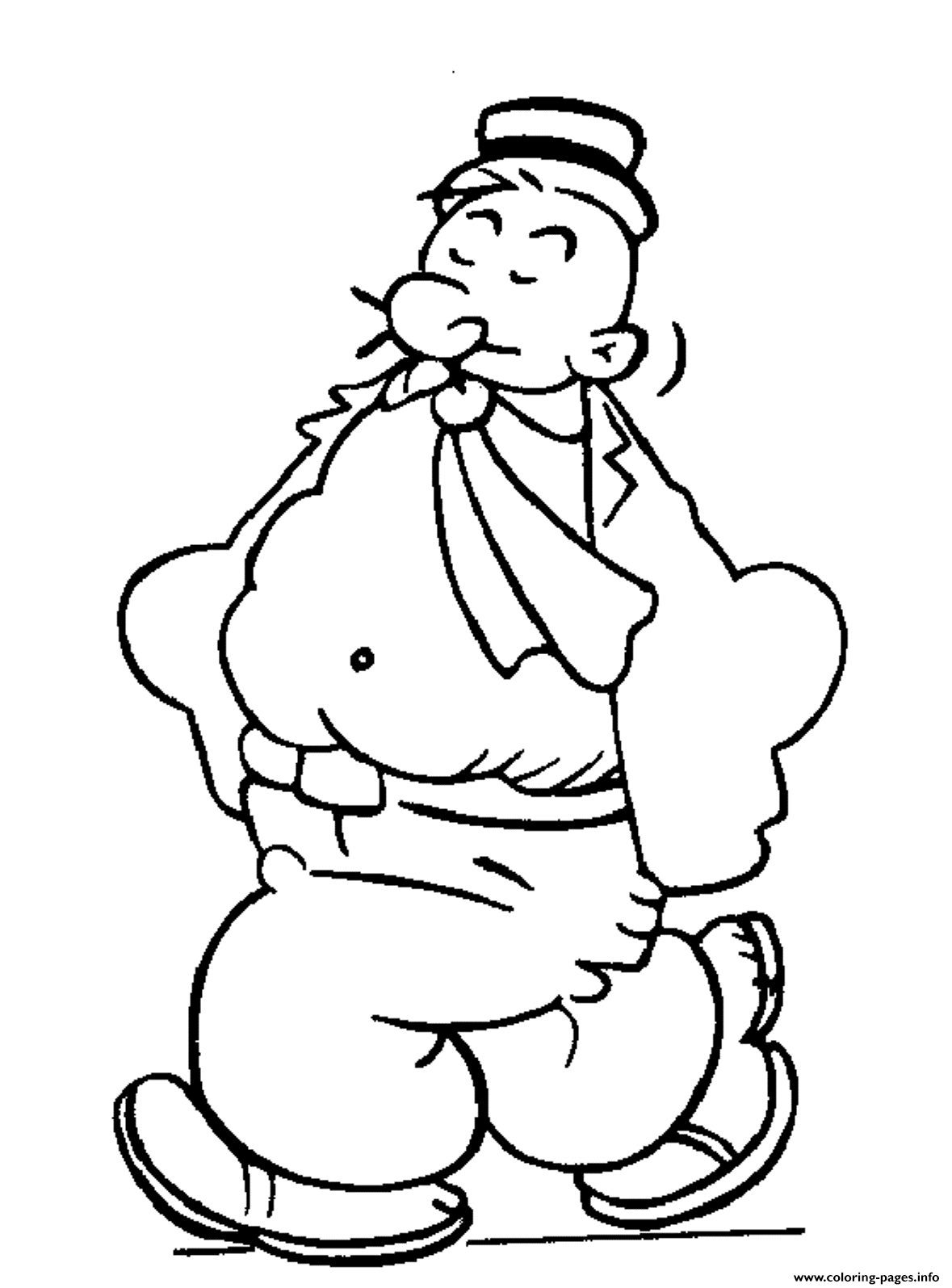 Wimpy Of Popeye S4975 Coloring page Printable