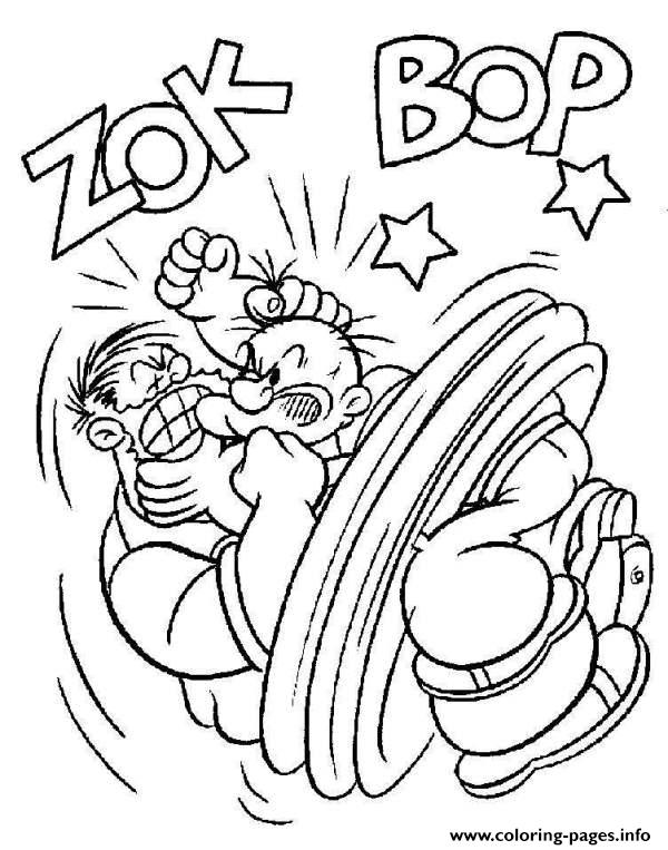 Popeye Fighting 22c7 coloring