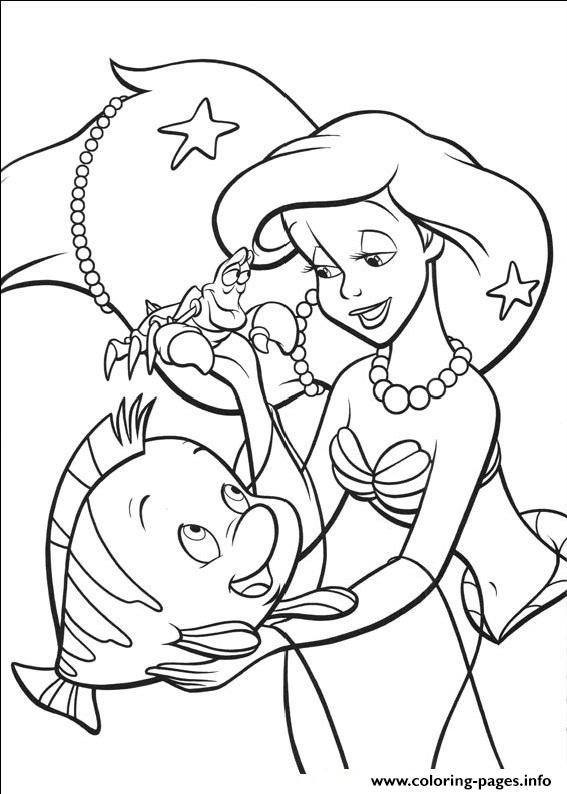 Ariel With Pearls Little Mermaid S1457 coloring