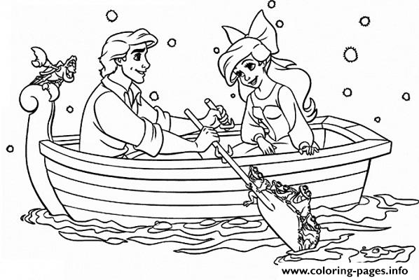 Romantic Date From Eric To Ariel Little Mermaid B3ae coloring