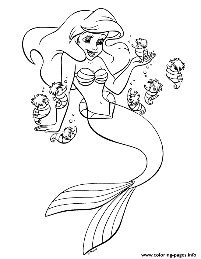 Little Mermaid Girl Sc0c2 coloring