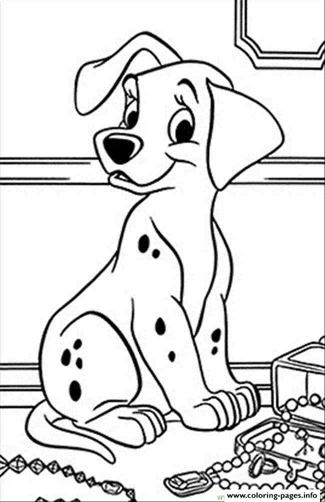 Happy Dalmatian Disney Sccfd coloring