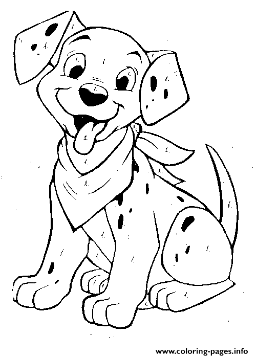 Dalmatian With A Scarft 6e9c Coloring page Printable