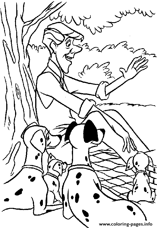 Roger Picnic With Dalmatians A9b2 coloring