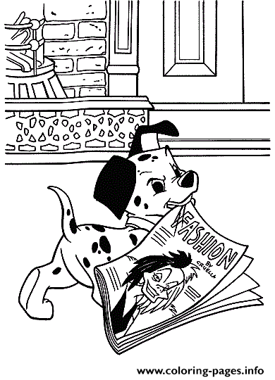 Dalmatian And Newspaper 1253 coloring