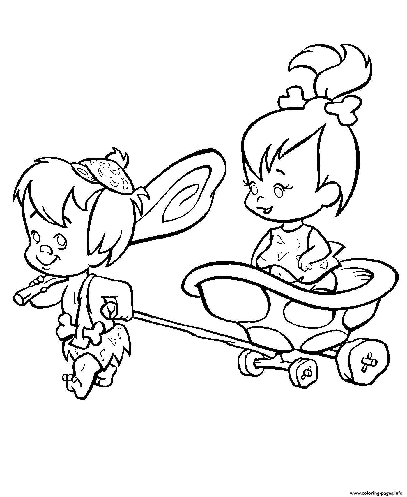 Pebbles And Bamm Bamm6242 coloring